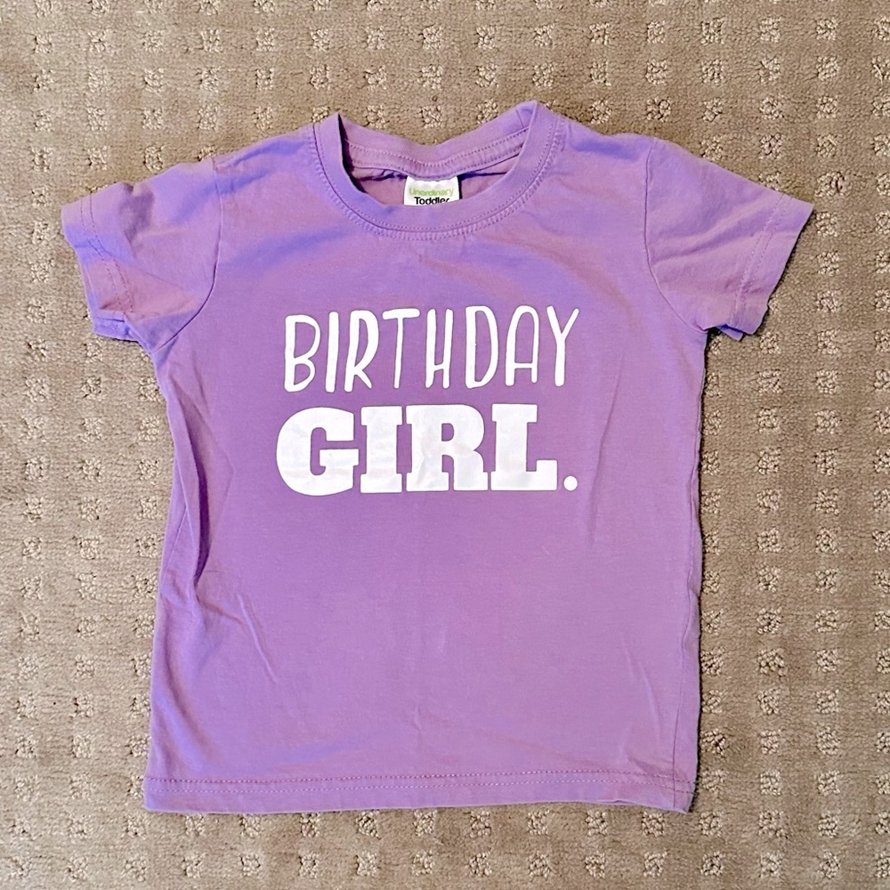 Unordinary Girl’s 3T Purple “Birthday Girl” Shirt